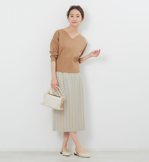 Rouge vif「RIOPELEストライプタイトスカート」|スカート|