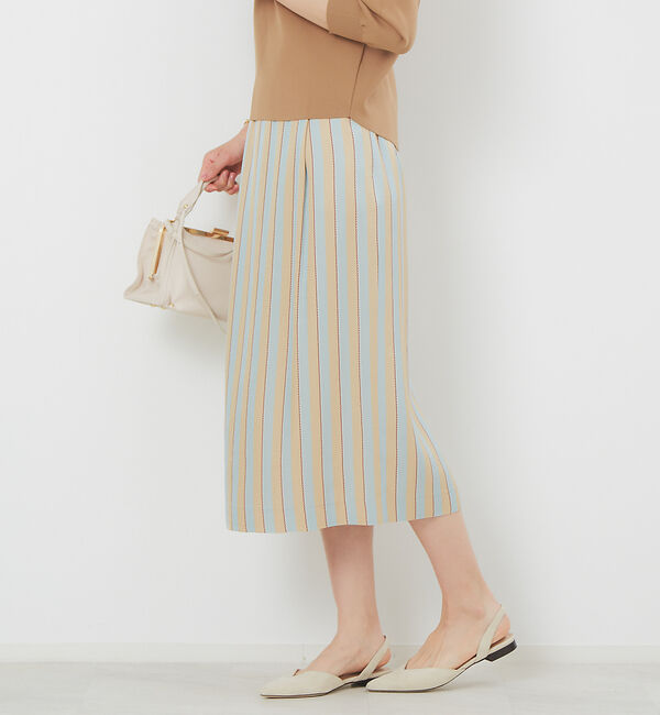 Rouge vif「RIOPELEストライプタイトスカート」|スカート|
