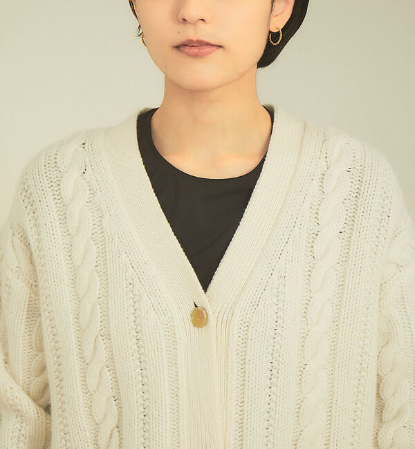 Rouge vif「ケーブルニットカーデ」|カーディガン|