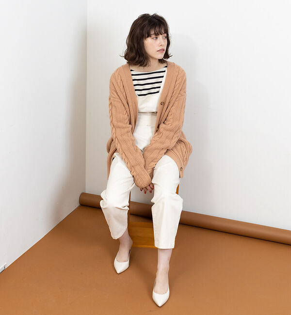 Rouge vif「ケーブルニットカーデ」|カーディガン|