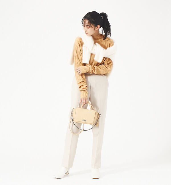 Rouge vif「パウダリーストレッチスリットパンツ」|その他|