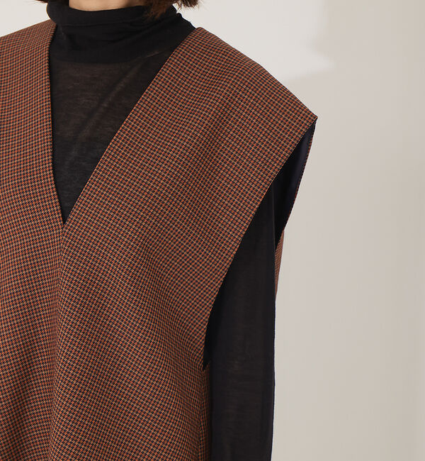 Rouge vif「チェックVネックワンピース」|ワンピース|