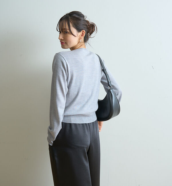 Rouge vif「ロゴ刺繍カーディガン」|カーディガン|