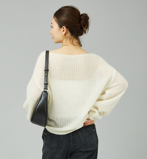 Rouge vif「モヘアライクシアー2WAY ニットプルオーバー」|ニット・セーター|