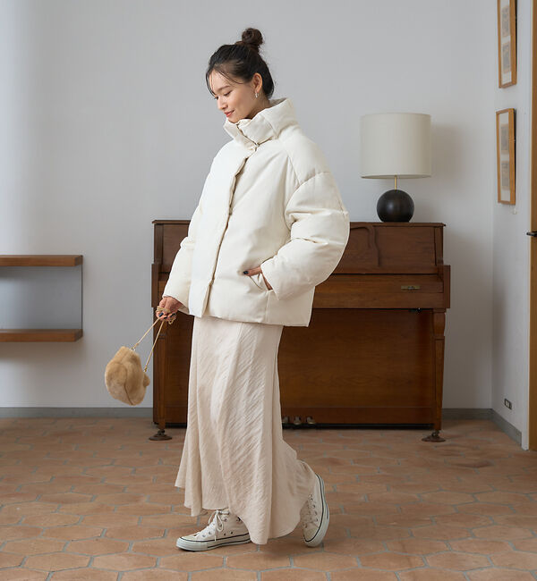 Rouge vif「スタンドカラーダウンコート」|ダウン|