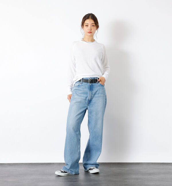 Rouge vif「【JEMORGAN / ジェーイーモーガン】ワッフルラグランロンＴ / パック入」|Tシャツ・カットソー|