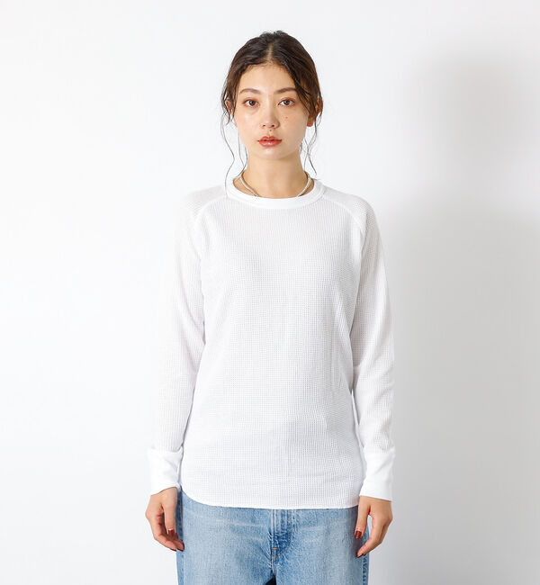 Rouge vif「【JEMORGAN / ジェーイーモーガン】ワッフルラグランロンＴ / パック入」|Tシャツ・カットソー|