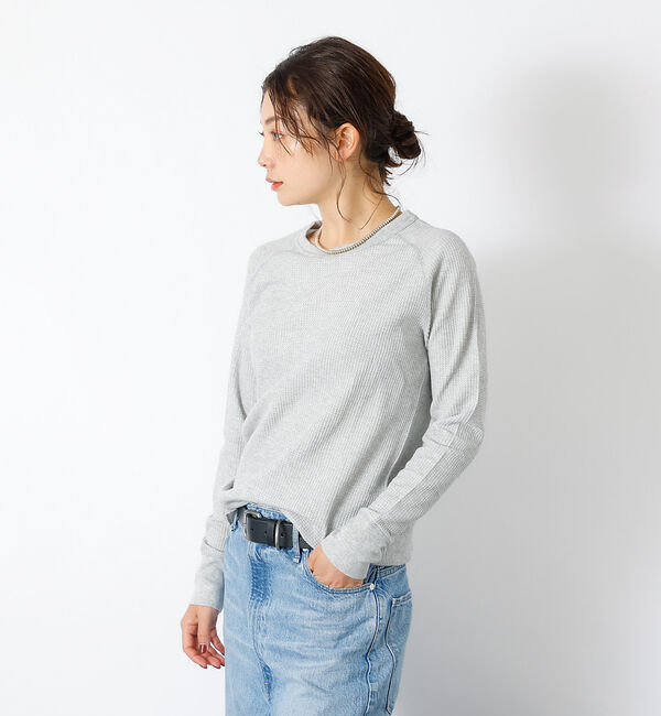 Rouge vif「【JEMORGAN / ジェーイーモーガン】ワッフルラグランロンＴ / パック入」|Tシャツ・カットソー|