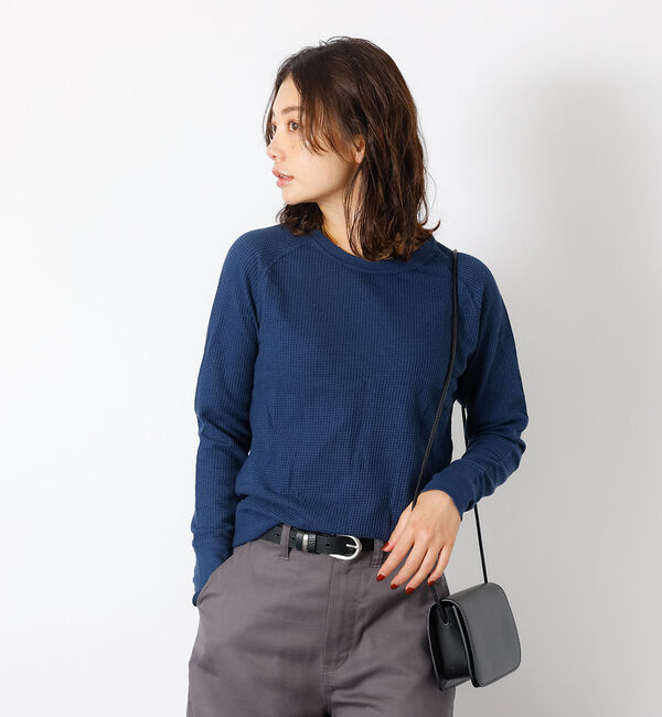 Rouge vif「【JEMORGAN / ジェーイーモーガン】ワッフルラグランロンＴ / パック入」|Tシャツ・カットソー|