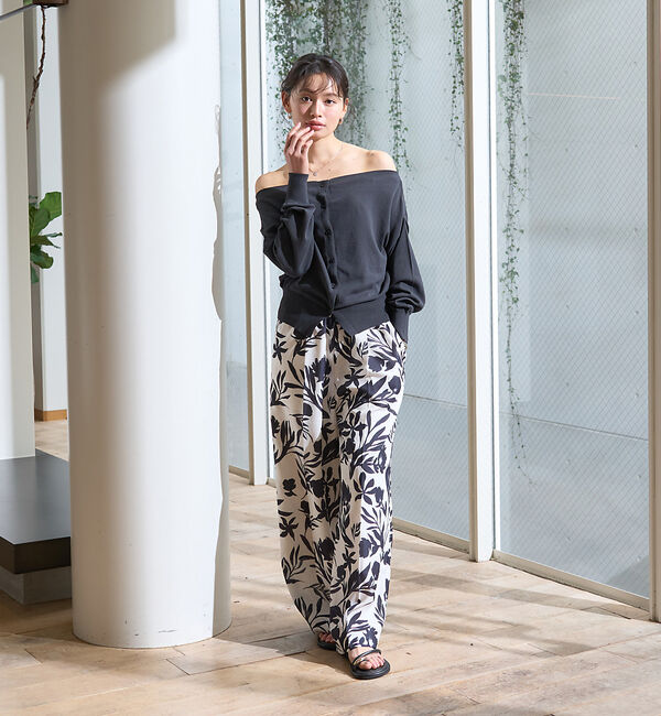 Rouge vif「オフショルダー2WAYカーディガン」|カーディガン|