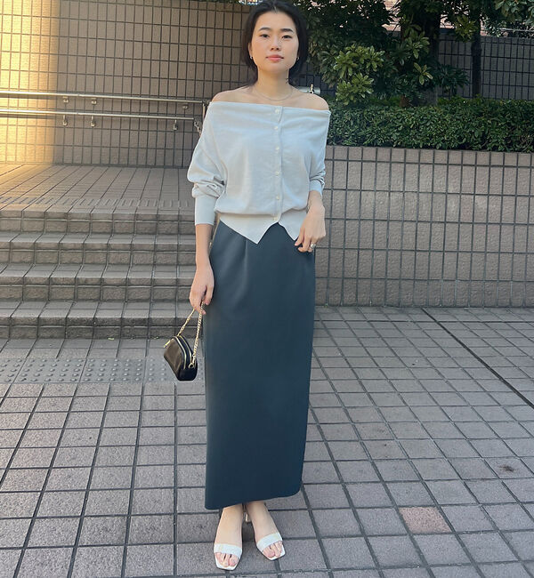 Rouge vif「オフショルダー2WAYカーディガン」|カーディガン|