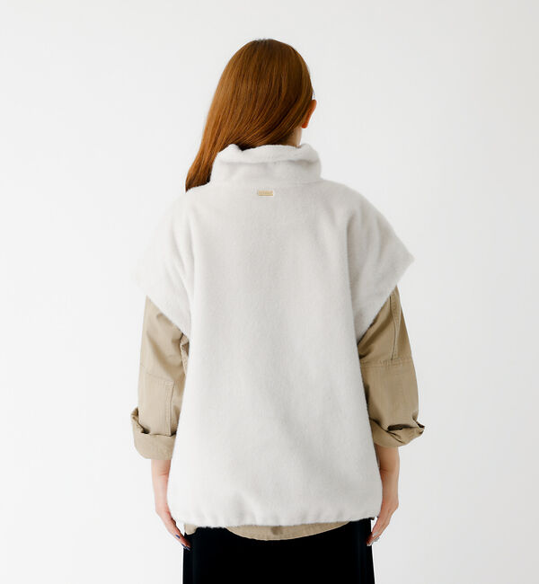 Rouge vif「【MICA&DEAL /マイカアンドディール】ファーベスト/ベスト/ファー/レイ」|ベスト・ジレ|