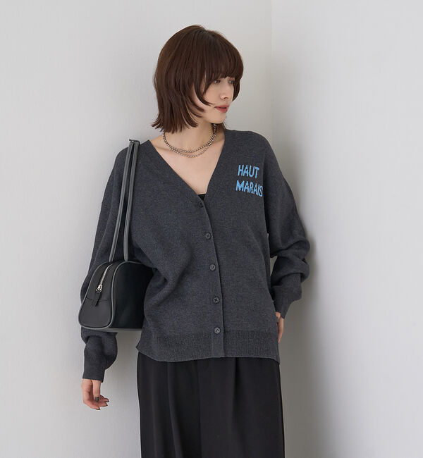 Rouge vif「ロゴニットカーディガン」|カーディガン|