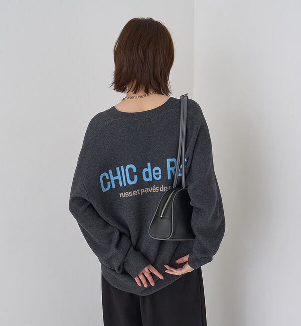 Rouge vif「ロゴニットカーディガン」|カーディガン|