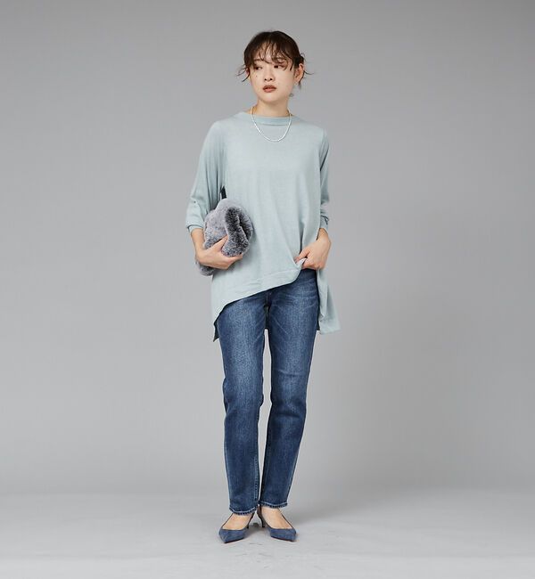 qualite「ヘムラインドレープニット」|ニット・セーター|