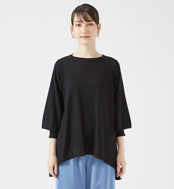 qualite「ヘムラインドレープニット」|ニット・セーター|