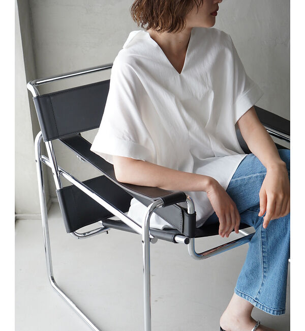 qualite「ウエストタックスキッパー半袖シャツ」|シャツ・ブラウス|