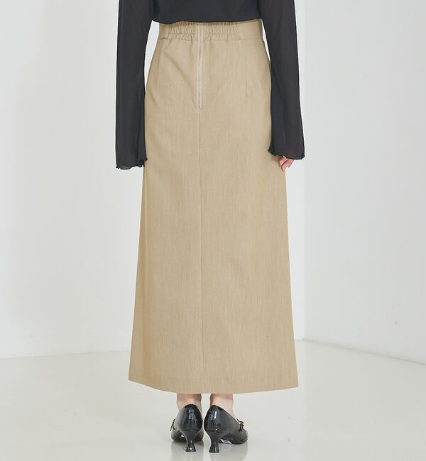 SELFIST「ショートパンツ付きスリットロングスカート」|スカート|