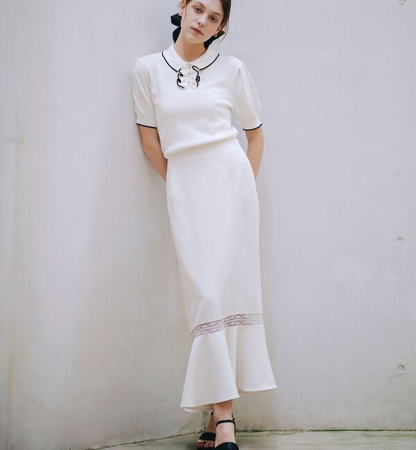 SELFIST「レース切替マーメイドスカート【予約】」|スカート|