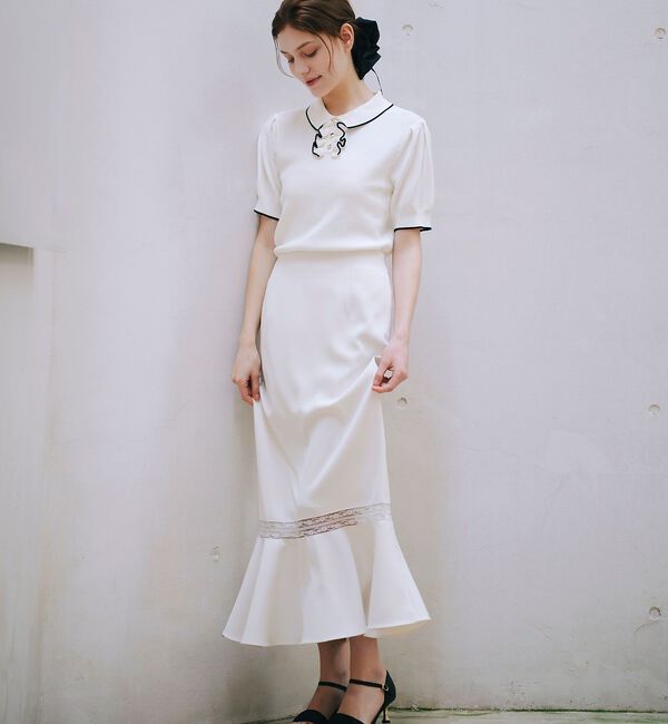 SELFIST「レース切替マーメイドスカート【予約】」|スカート|
