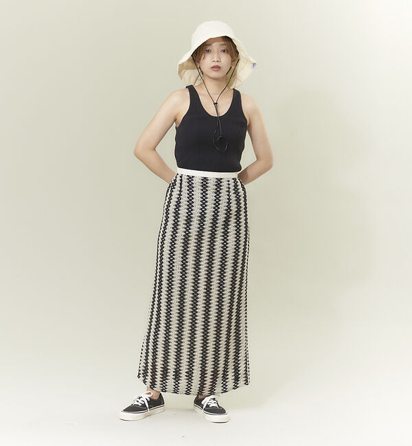 NOMINE「【WEB限定商品】バイカラーレーススカート」|スカート|
