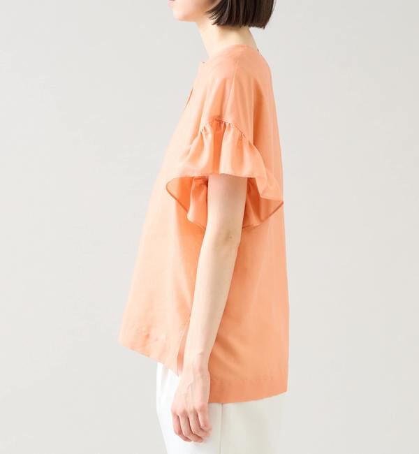 TIARA「スキッパーフリルスリーブブラウス」|シャツ・ブラウス|