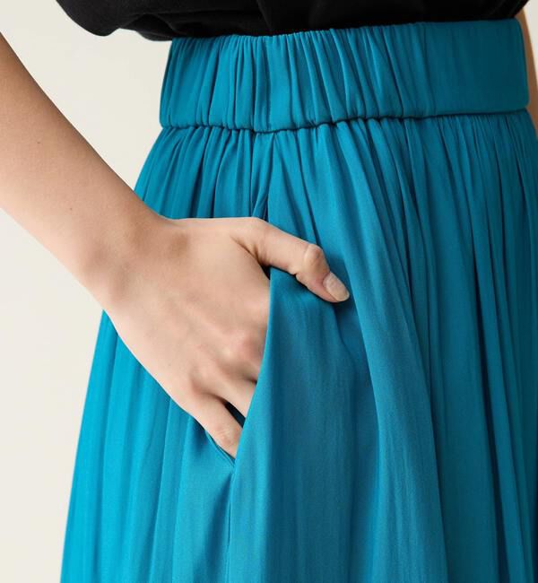 TIARA「ドライタッチギャザースカート」|スカート|