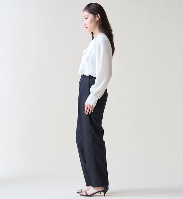 TIARA「タックテーパードパンツ」|スラックス|