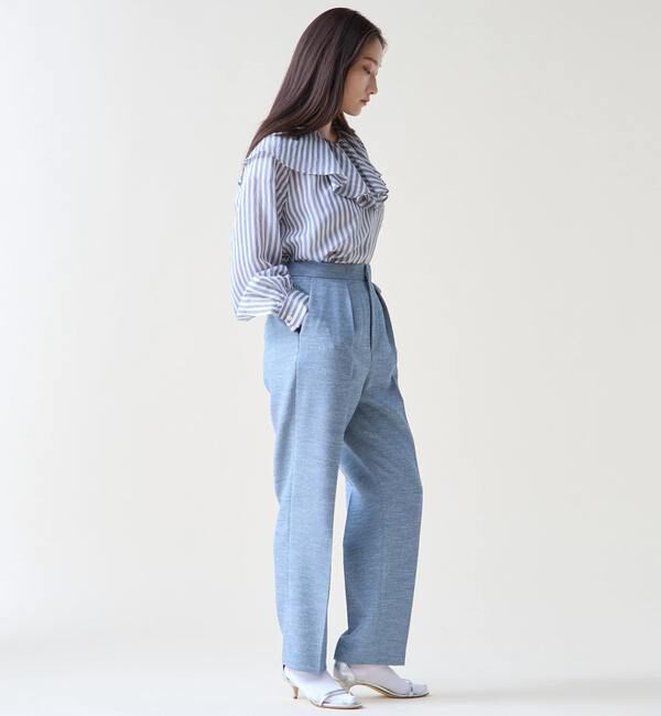 TIARA「タックテーパードパンツ」|スラックス|