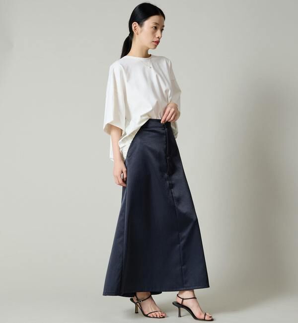 Liesse「サテンフレアスカート」|スカート|