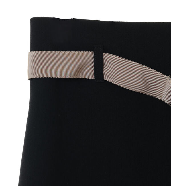 Liesse「バックサテンバイカラーベルトスカート」|スカート|