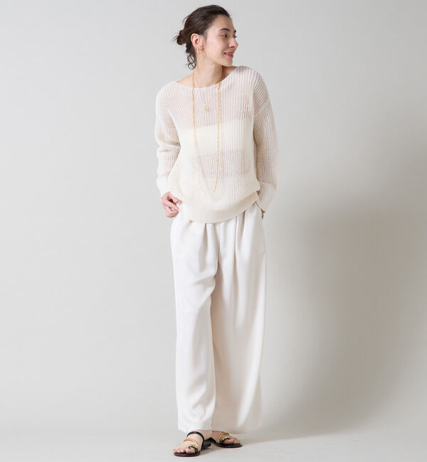 Liesse「ボートネックギマニット」|ニット・セーター|