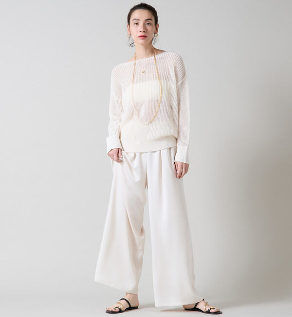 Liesse「ボートネックギマニット」|ニット・セーター|