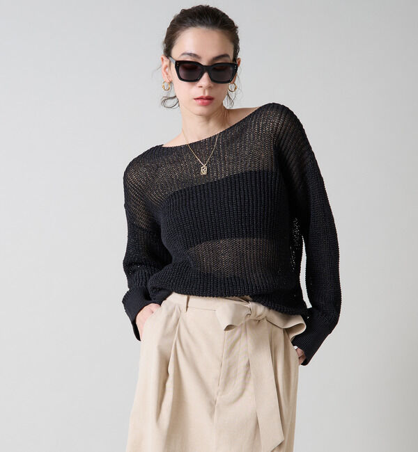 Liesse「ボートネックギマニット」|ニット・セーター|