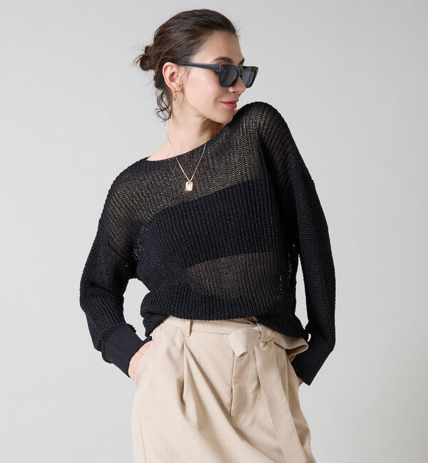 Liesse「ボートネックギマニット」|ニット・セーター|