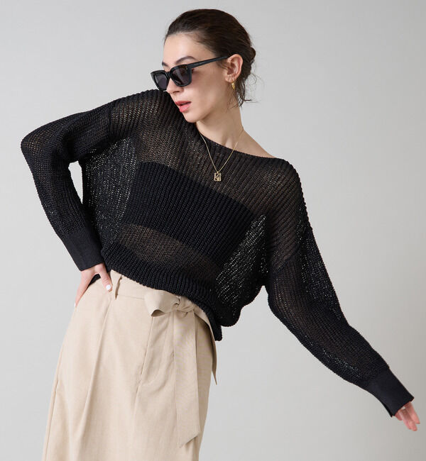 Liesse「ボートネックギマニット」|ニット・セーター|