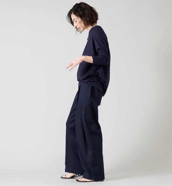 Liesse「シルク混Vネックドルマンニット」|ニット・セーター|