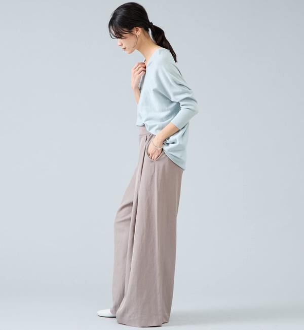 Liesse「【定番】Vネックドルマンニット」|ニット・セーター|