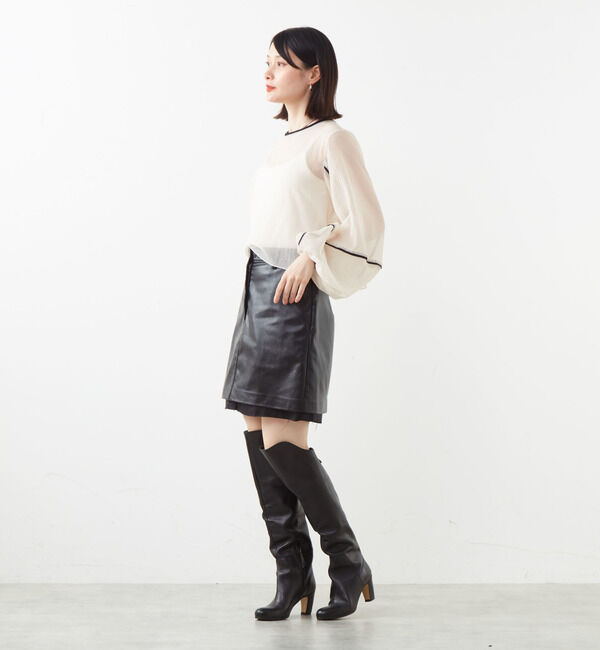 Soffitto「エコレザーミニスカート」|スカート|
