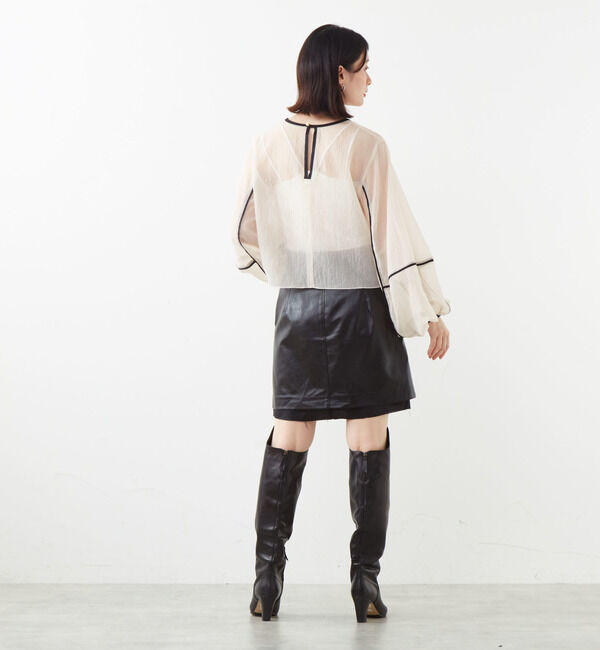 Soffitto「エコレザーミニスカート」|スカート|