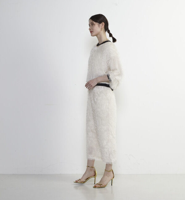 Soffitto「フリンジラメタイトスカート」|スカート|