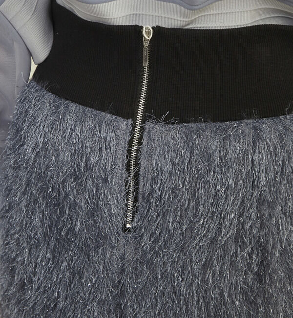 Soffitto「フリンジラメタイトスカート」|スカート|