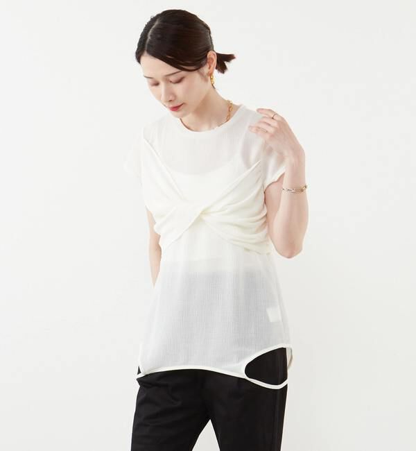 Soffitto「2WAYアレンジカットソー」|Tシャツ・カットソー|ホワイト