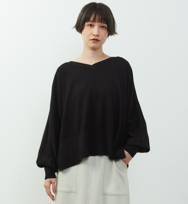 Soffitto「【nota della mano sinistra（ノータ デラ マノ シニストラ）】ドルマン2wayニットトップス」|ニット・セーター|