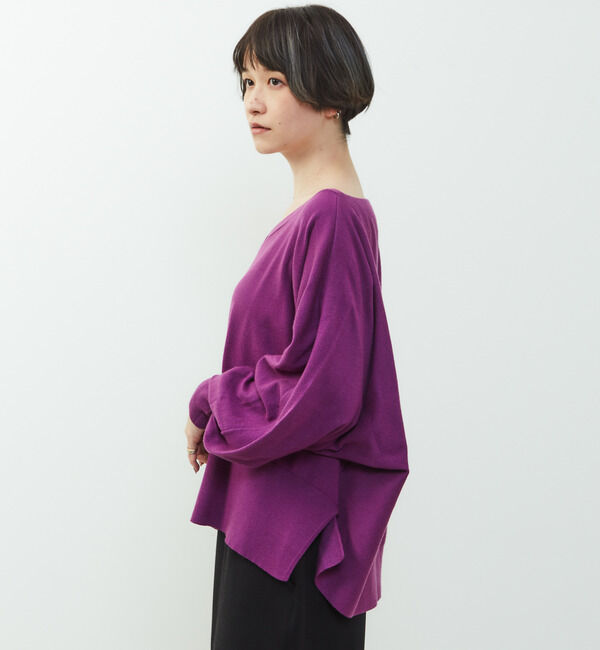 Soffitto「【nota della mano sinistra（ノータ デラ マノ シニストラ）】ドルマン2wayニットトップス」|ニット・セーター|