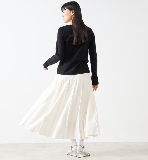 Soffitto「コットン丸首インナーロングTシャツ」|Tシャツ・カットソー|