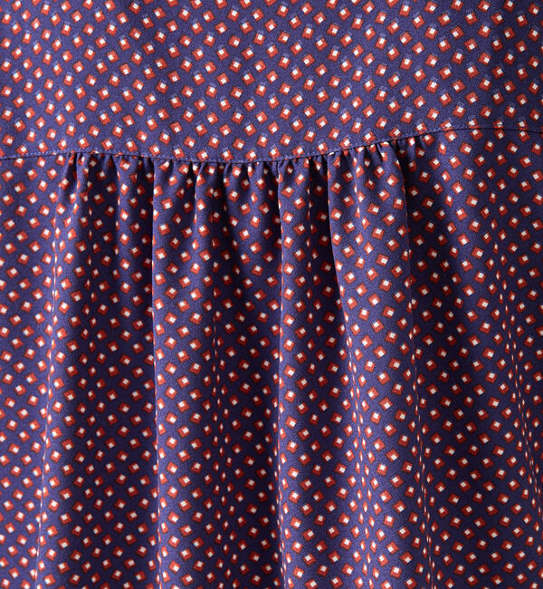 Soffitto「幾何学柄プリントキャンディースリーブブラウス」|シャツ・ブラウス|