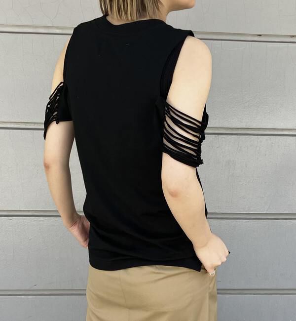 A_「【THE FLATS/ザフラッツ】CUT OFF SLEEV T」|Tシャツ・カットソー|