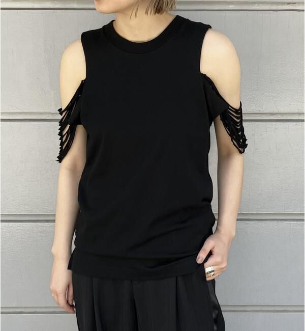A_「【THE FLATS/ザフラッツ】CUT OFF SLEEV T」|Tシャツ・カットソー|