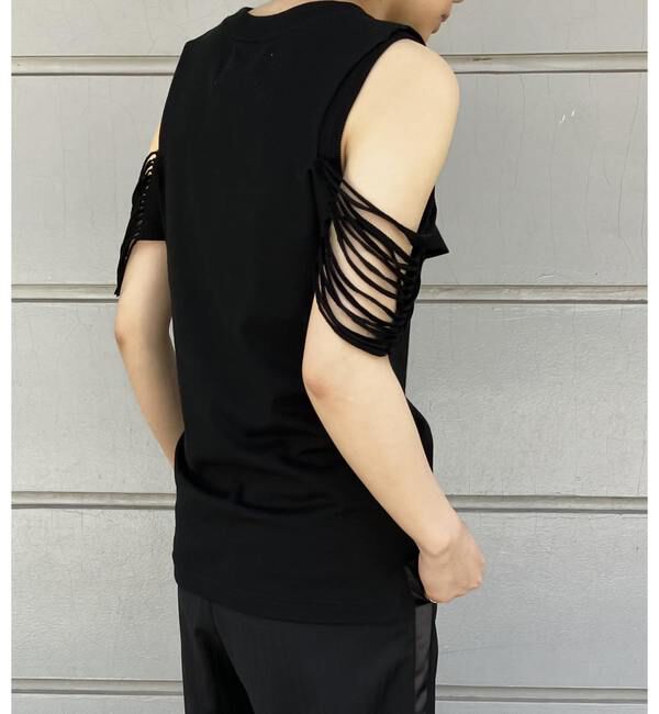 A_「【THE FLATS/ザフラッツ】CUT OFF SLEEV T」|Tシャツ・カットソー|